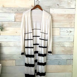 White & Black Cardigan